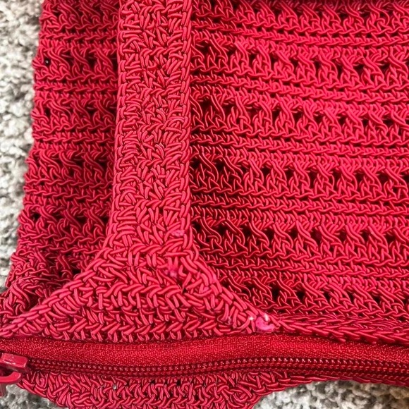 Vintage Sonoma Red Crochet Bag - Picture 2 of 6